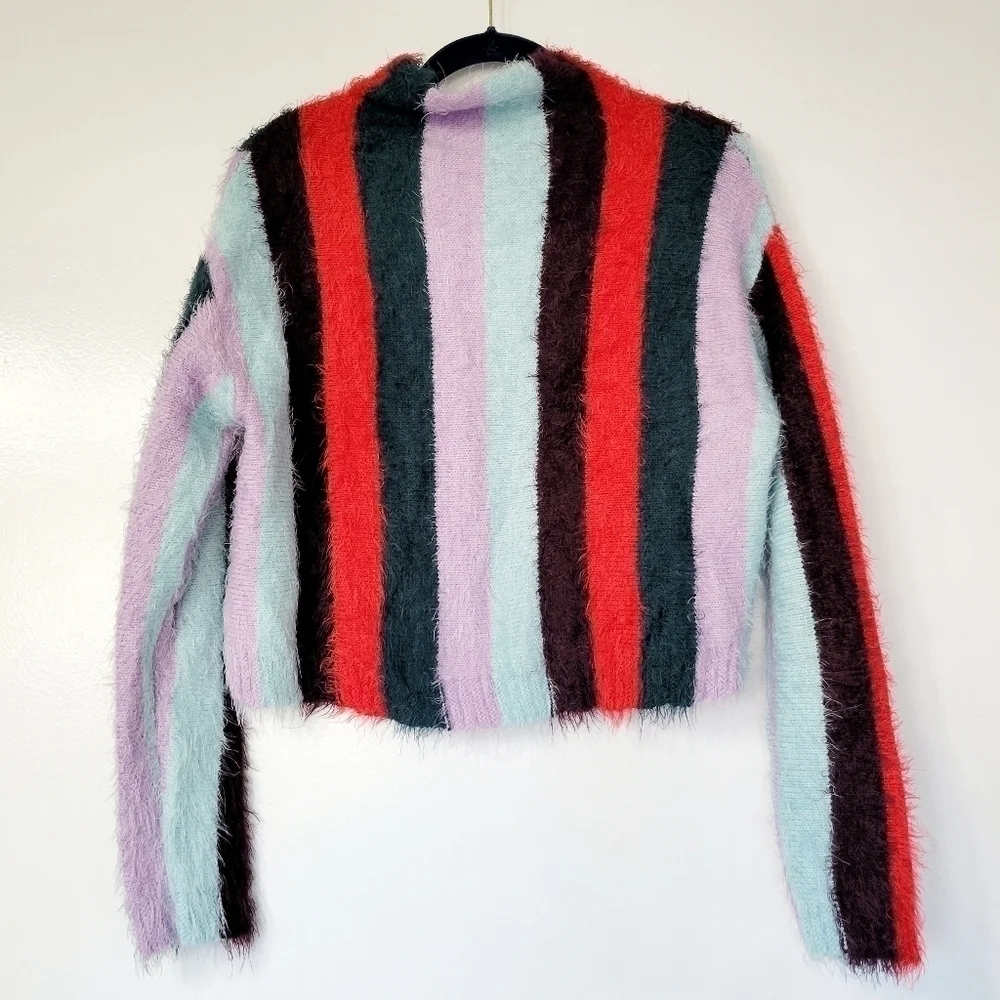 BLANKNYC Striped Mock Neck The Mad Hatter Sweater Size XS - Picture 4 of 11